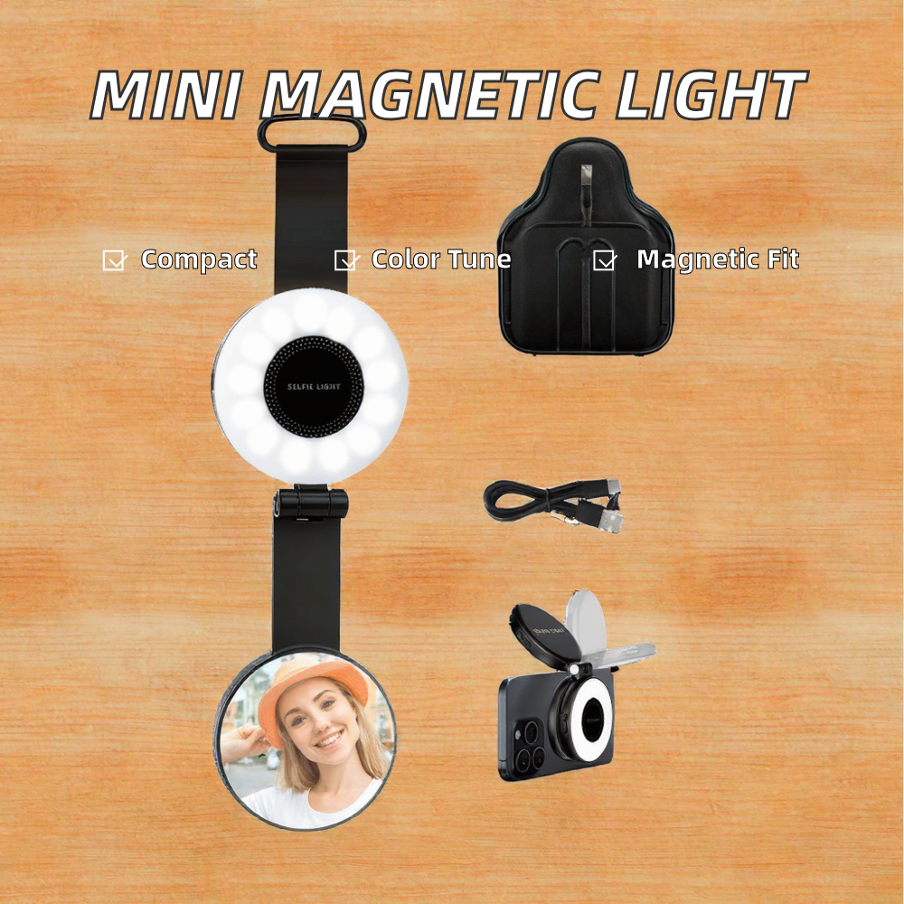 🌿✨ Selfie Ring Light Portable 3 en 1 🌿✨